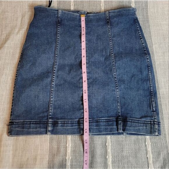 FREE PEOPLE Denim Skirt - Picture 4 of 8